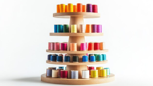 Kolorowe nici rozwieszone